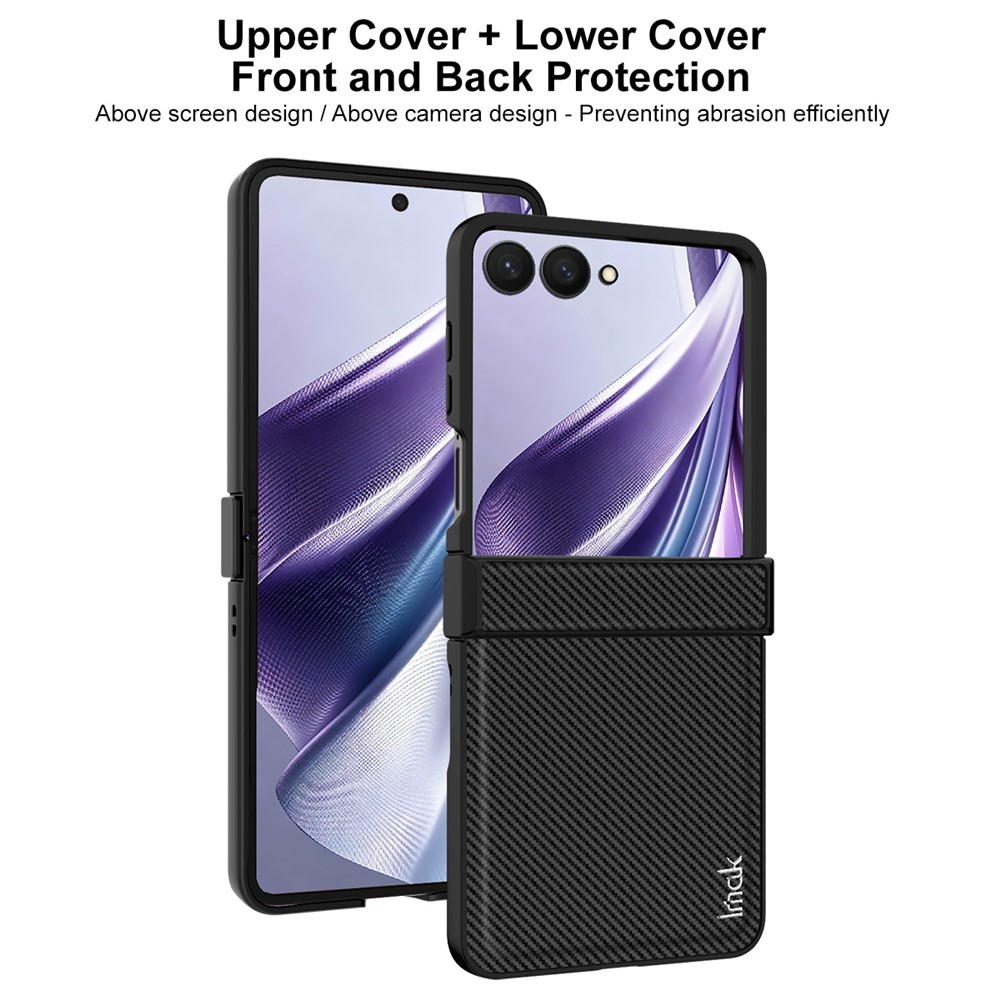Ovitek za Samsung Galaxy Z Flip8 F776, Imak, ogljik, črn