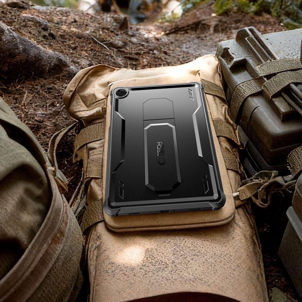 Ovitek za Samsung Galaxy Tab A11+ / Tab A9+, Tech-Protect, Kevlar Pro, Črn