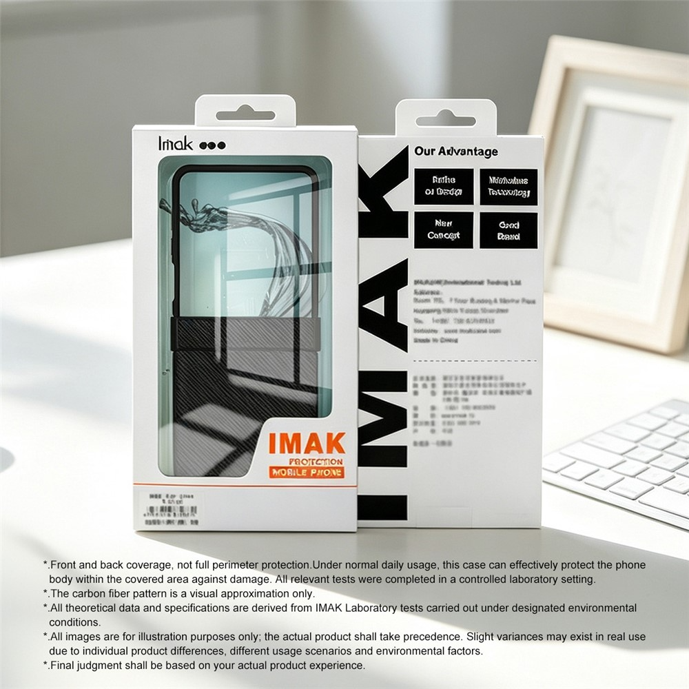 Ovitek za Samsung Galaxy Z Flip8 F776, Imak, ogljik, črn