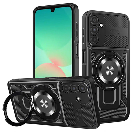 Ovitek za Samsung Galaxy A26 A266, Techsuit, RuggedCam, Črn