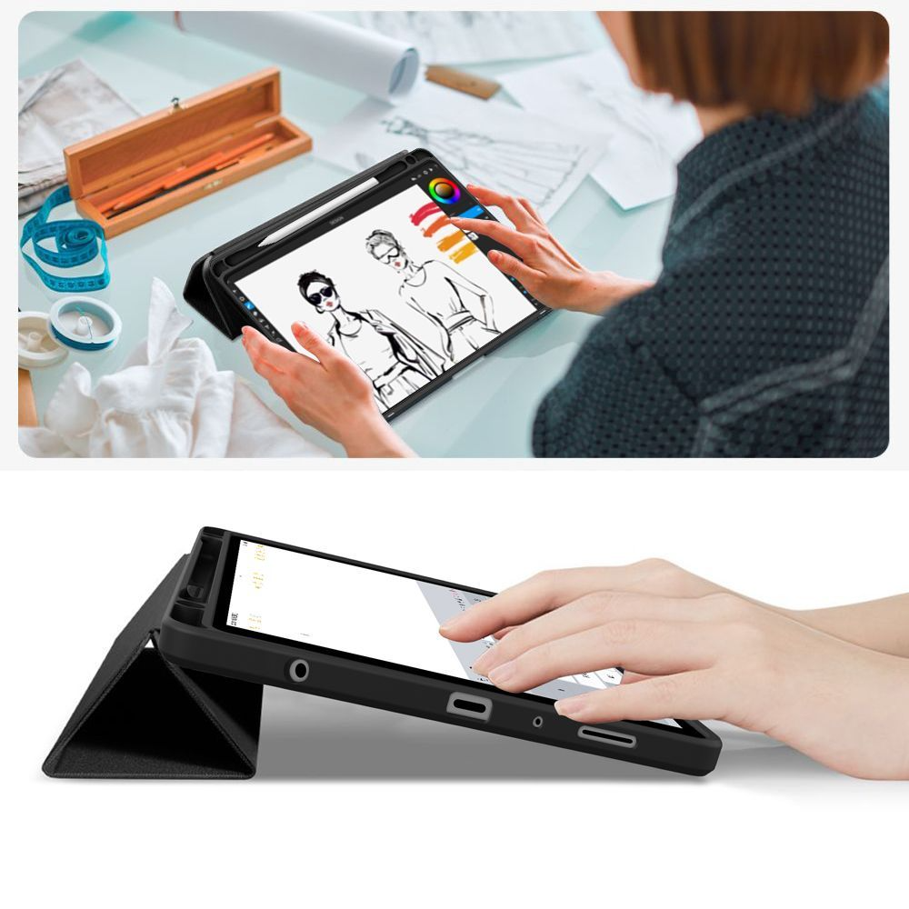 Ovitek za Samsung Galaxy Tab A11 / Tab A9, Tech-Protect, SC PEN Hybrid, Črn