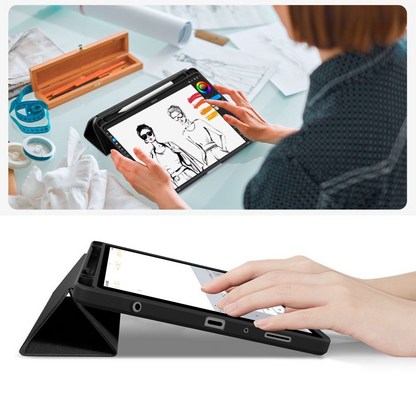 Ovitek za Samsung Galaxy Tab A11 / Tab A9, Tech-Protect, SC PEN Hybrid, Črn