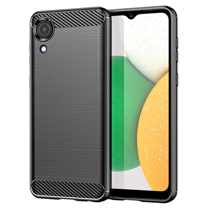 Ovitek za Samsung Galaxy A03 Core A032, Techsuit, Karbon, Črn