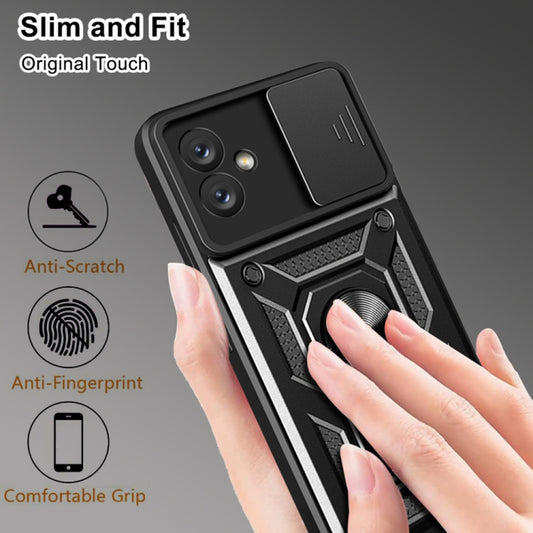 Ovitek za Samsung Galaxy A04e A042 / M04 M045, Techsuit, CamShield, Črn