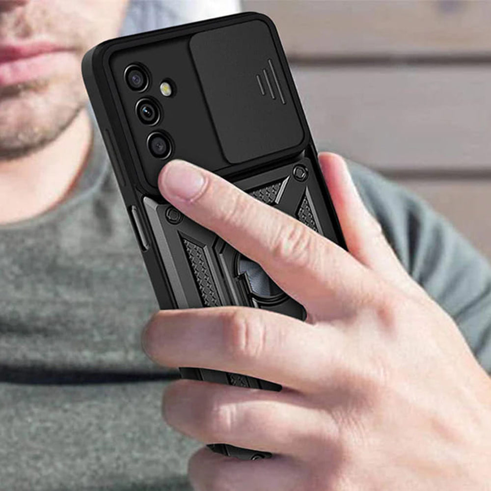 Ovitek za Samsung Galaxy A04s A047 / A13 5G A136, Techsuit, CamShield, Črn