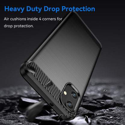 Ovitek za Samsung Galaxy A05 A055, Techsuit, Karbon, Črn