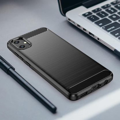 Ovitek za Samsung Galaxy A05 A055, Techsuit, Karbon, Črn