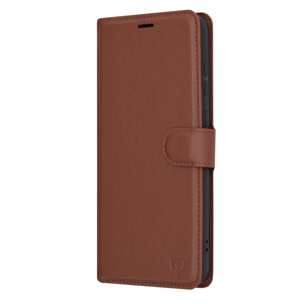 Case for Samsung Galaxy A05 A055, Techsuit, Leather Folio, Brown