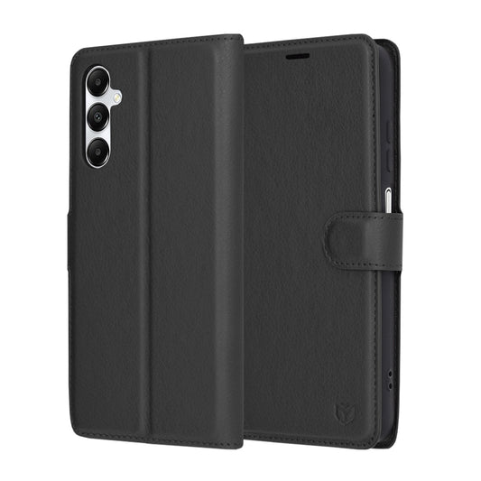 Ovitek za Samsung Galaxy A05s A057, Techsuit, usnjen folio, črn