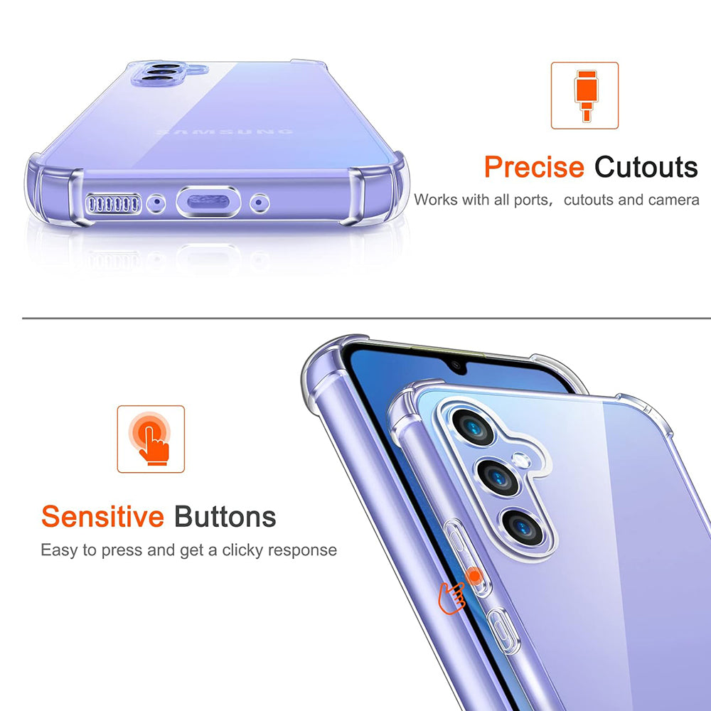 Ovitek za Samsung Galaxy A05s A057, Techsuit, Proti udarcem Prozoren