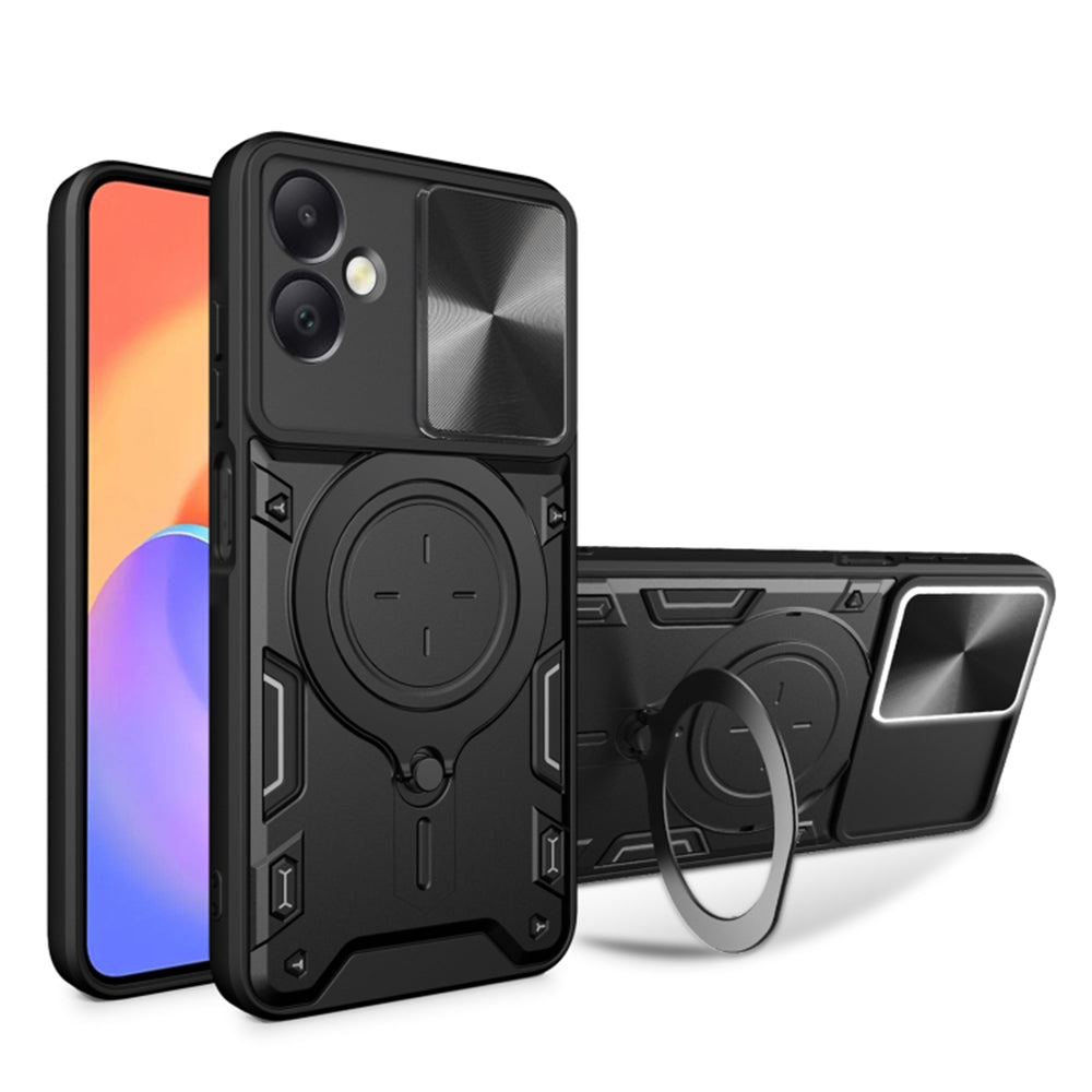 Ovitek za Samsung Galaxy A06 A065, Techsuit, CamGuard Pro, Črn