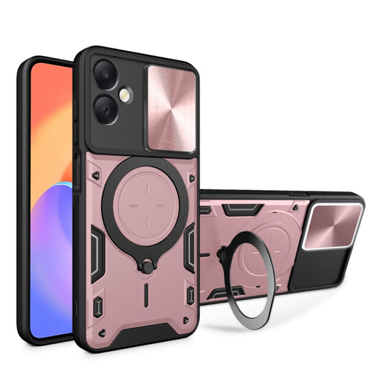 Ovitek za Samsung Galaxy A06 A065, Techsuit, CamGuard Pro, rožnato zlata