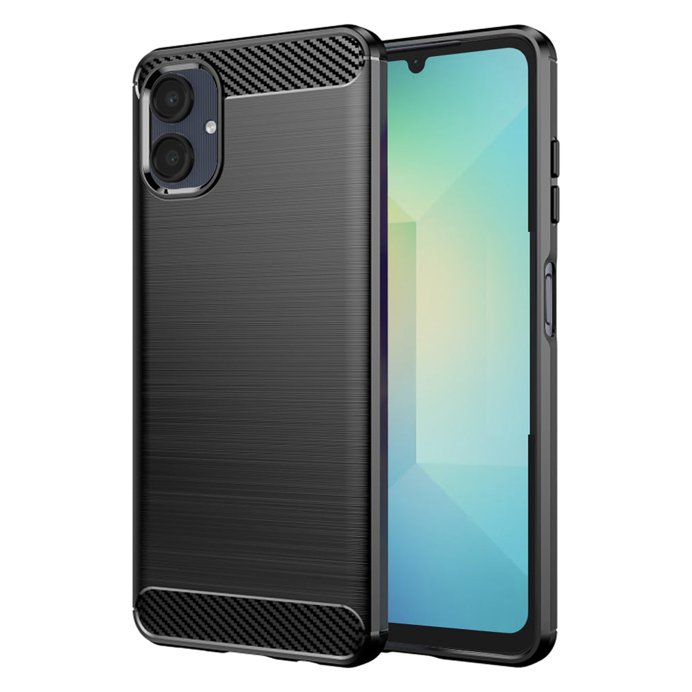 Ovitek za Samsung Galaxy A06 A065, Techsuit, Karbon, Črn