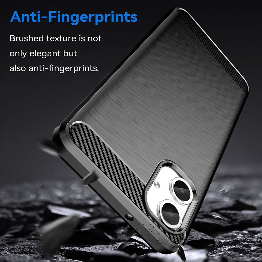 Ovitek za Samsung Galaxy A06 A065, Techsuit, Karbon, Črn