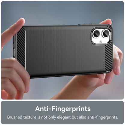 Ovitek za Samsung Galaxy A06 A065, Techsuit, Karbon, Črn
