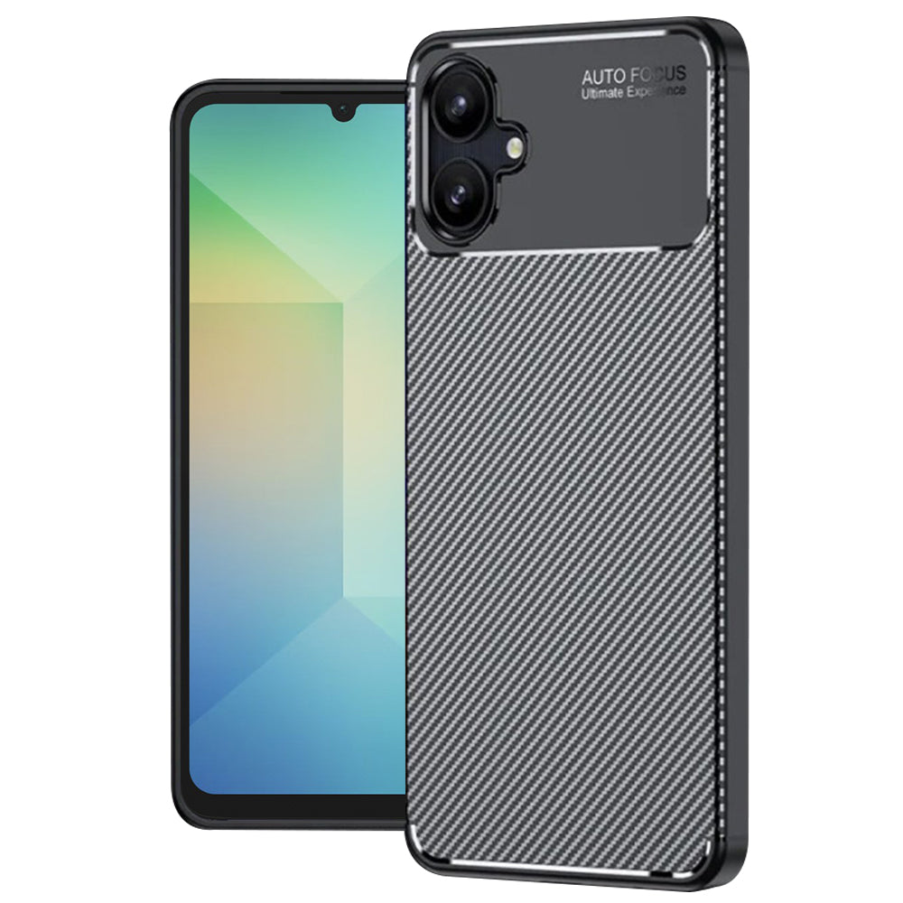 Ovitek za Samsung Galaxy A06 A065, Techsuit, CarbonFiber, Črn