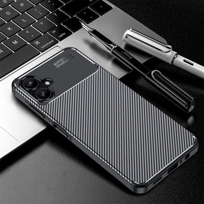 Ovitek za Samsung Galaxy A06 A065, Techsuit, CarbonFiber, Črn
