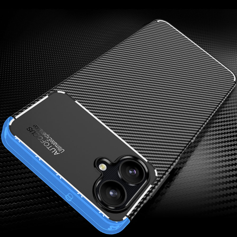 Ovitek za Samsung Galaxy A06 A065, Techsuit, CarbonFiber, Črn