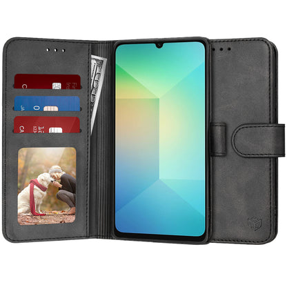 Ovitek za Samsung Galaxy A06 A065, Techsuit, Diary Book, Črn
