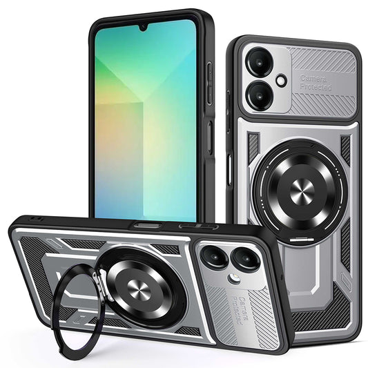 Ovitek za Samsung Galaxy A06 A065, Techsuit, RuggedCam, Siva