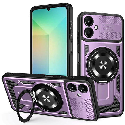 Ovitek za Samsung Galaxy A06 A065, Techsuit, RuggedCam, Vijoličen