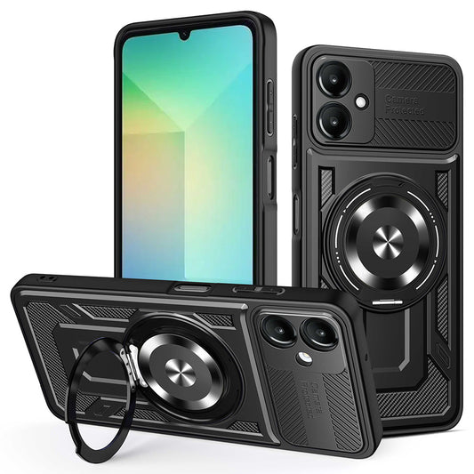 Ovitek za Samsung Galaxy A06 A065, Techsuit, RuggedCam, Črn