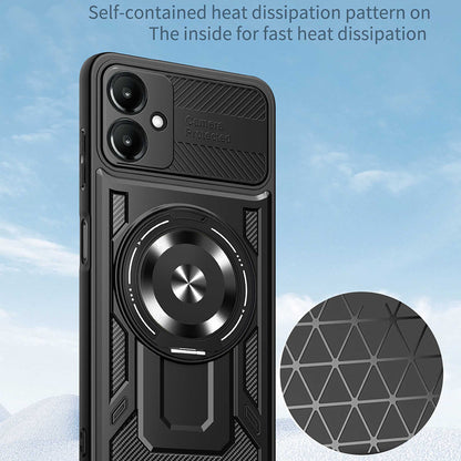 Case for Samsung Galaxy A06 A065, Techsuit, RuggedCam, Black