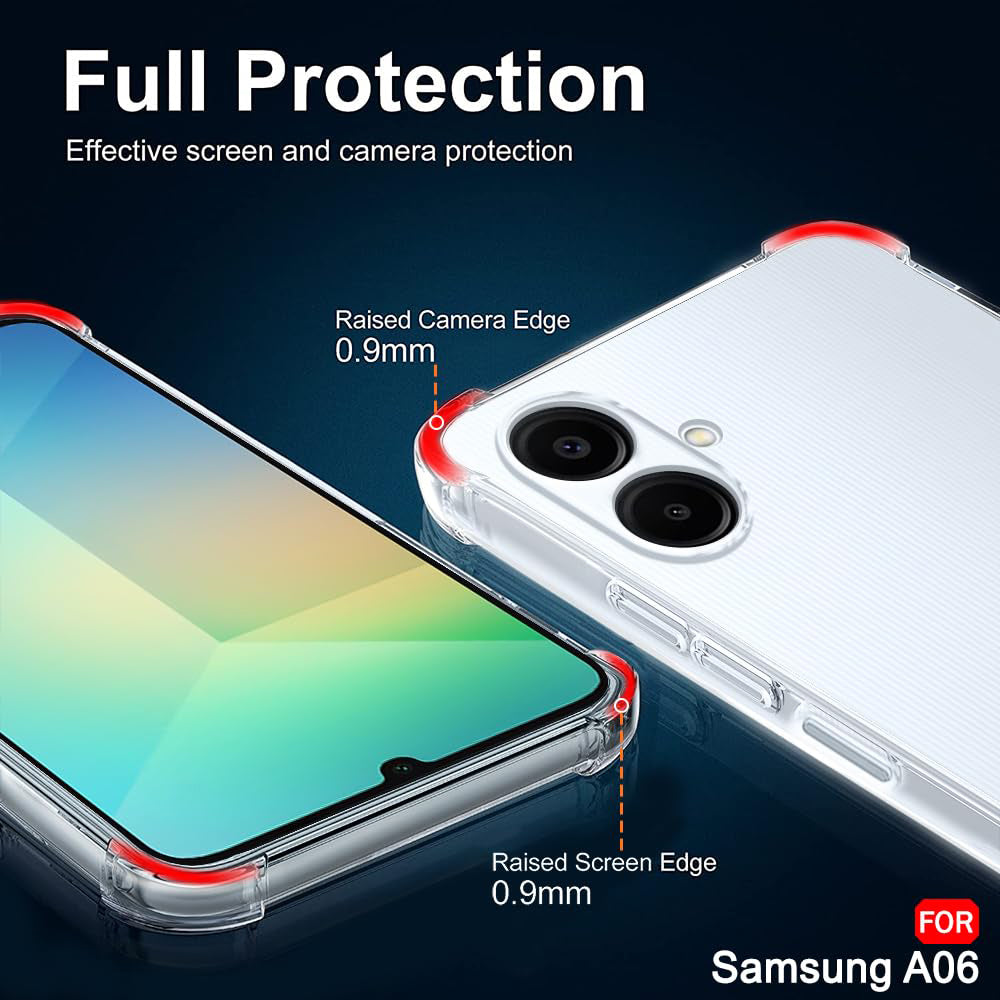 Ovitek za Samsung Galaxy A06 A065, Techsuit, Proti udarcem Prozoren, Prosojen
