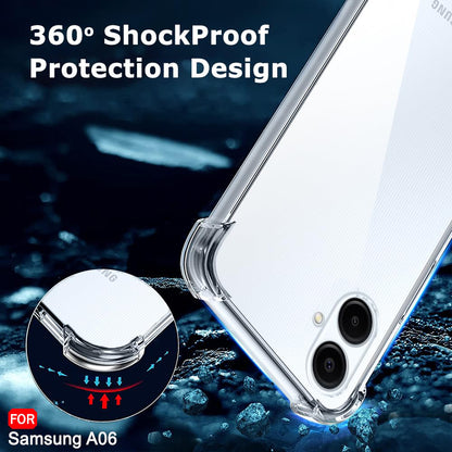 Ovitek za Samsung Galaxy A06 A065, Techsuit, Proti udarcem Prozoren, Prosojen