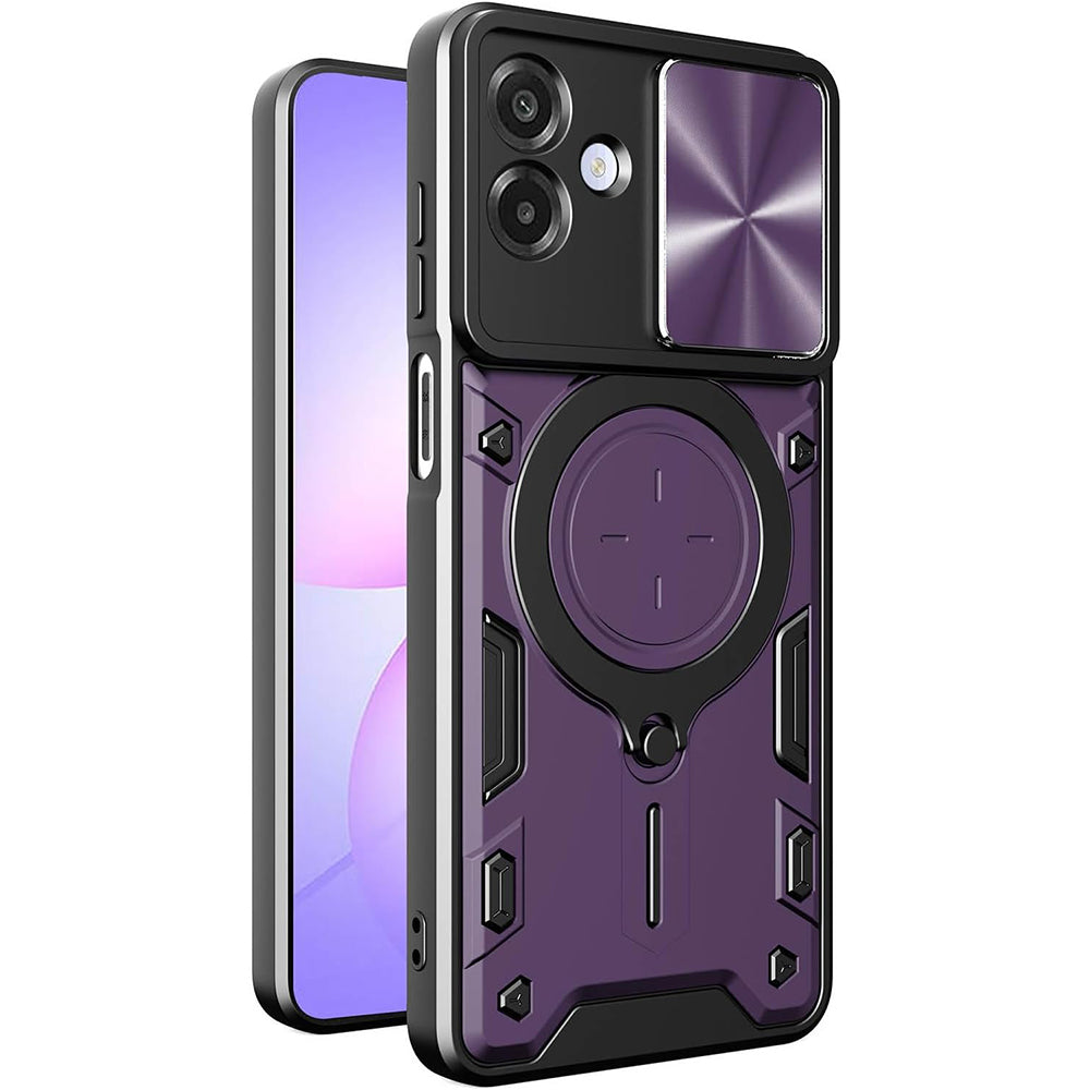 Ovitek za Samsung Galaxy A07 4G A075, Techsuit, CamGuard Pro, Vijoličen