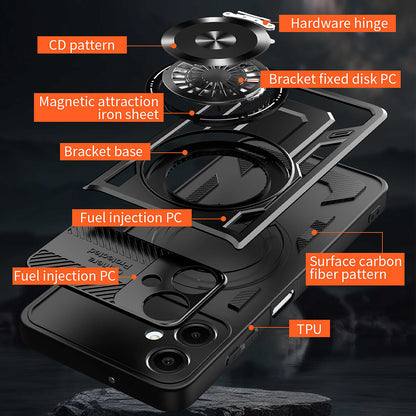 Ovitek za Samsung Galaxy A07 4G A075, Techsuit, RuggedCam, Modra