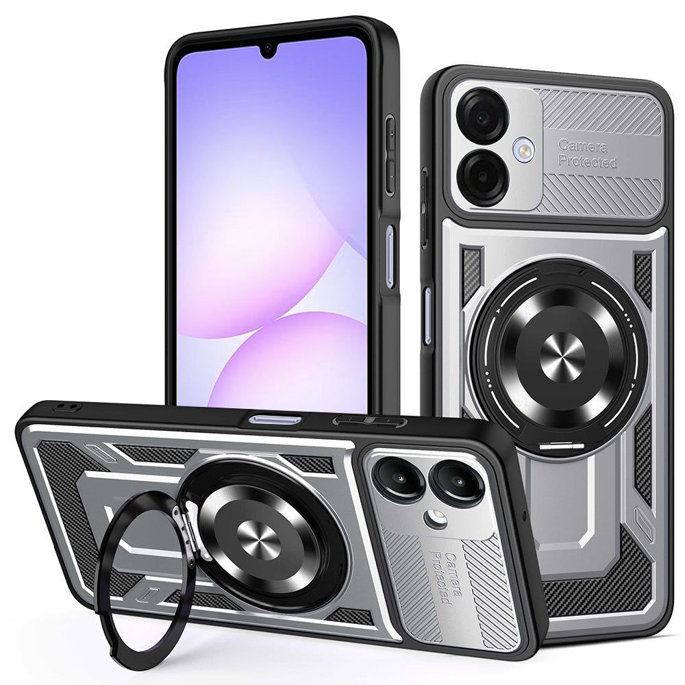Ovitek za Samsung Galaxy A07 4G A075, Techsuit, RuggedCam, Siva