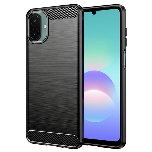 Ovitek za Samsung Galaxy A08 4G A085 / A07 5G A076, Techsuit, Karbon, Črn