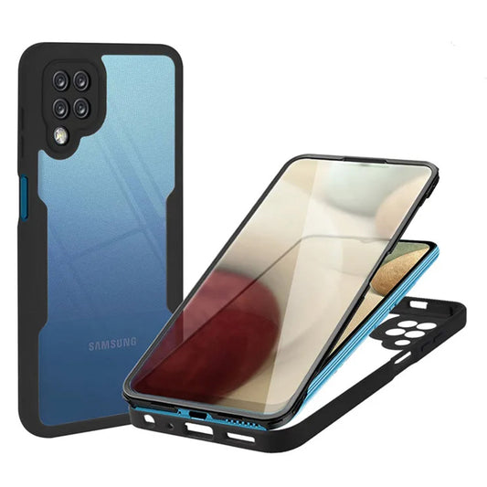 Ovitek za Samsung Galaxy A12 A125, Techsuit, ColorVerse 360, Črn