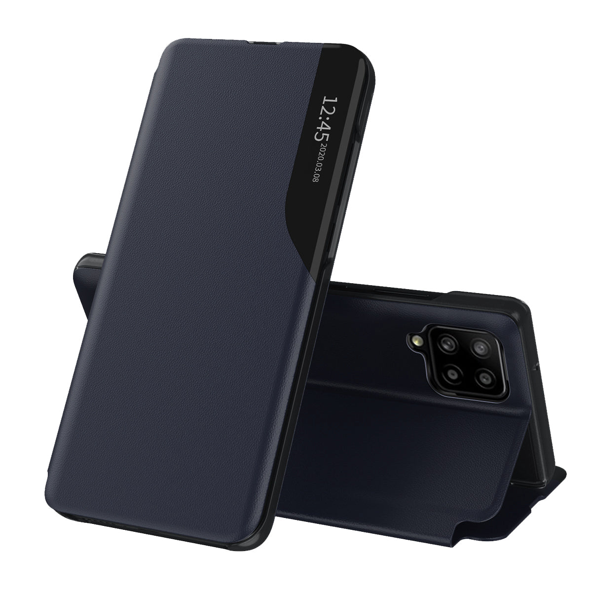 Ovitek za Samsung Galaxy A12 Nacho A127 / A12 A125, Techsuit, eFold, Temno modra