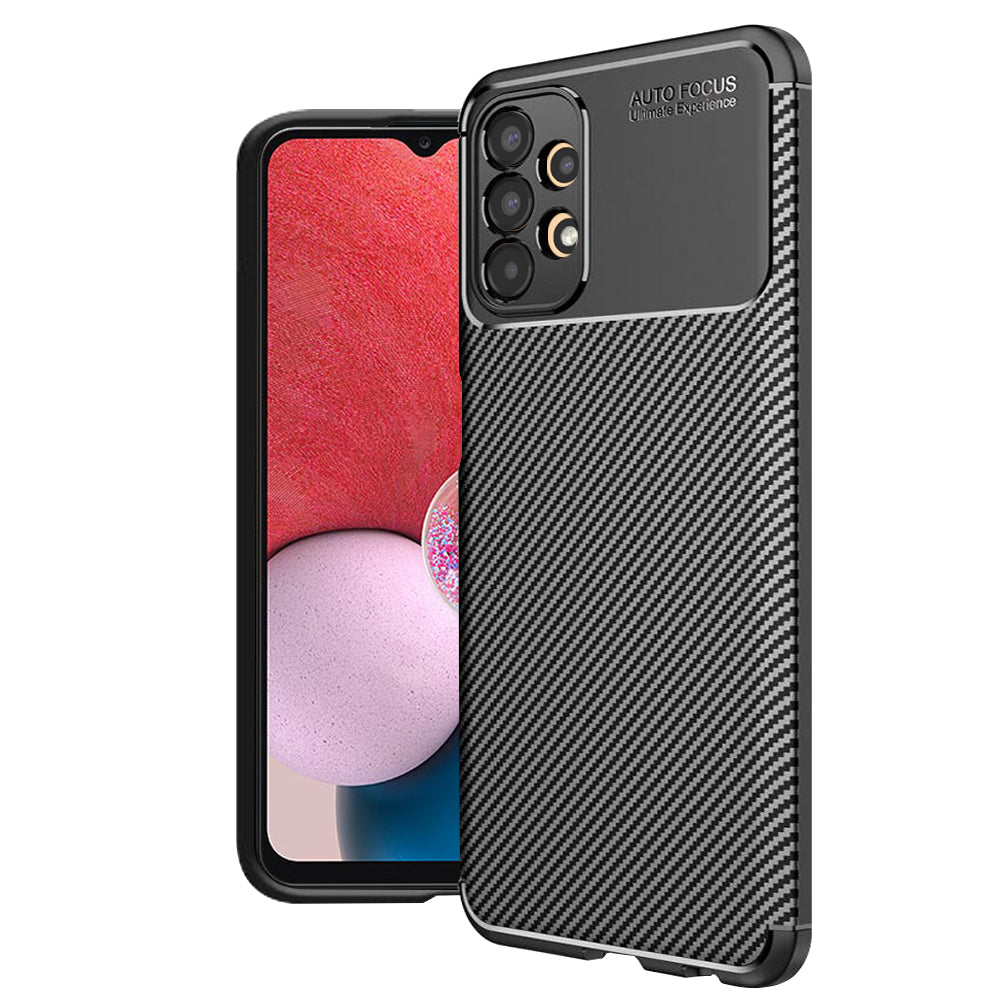Ovitek za Samsung Galaxy A13 A135, Techsuit, CarbonFiber, Črn
