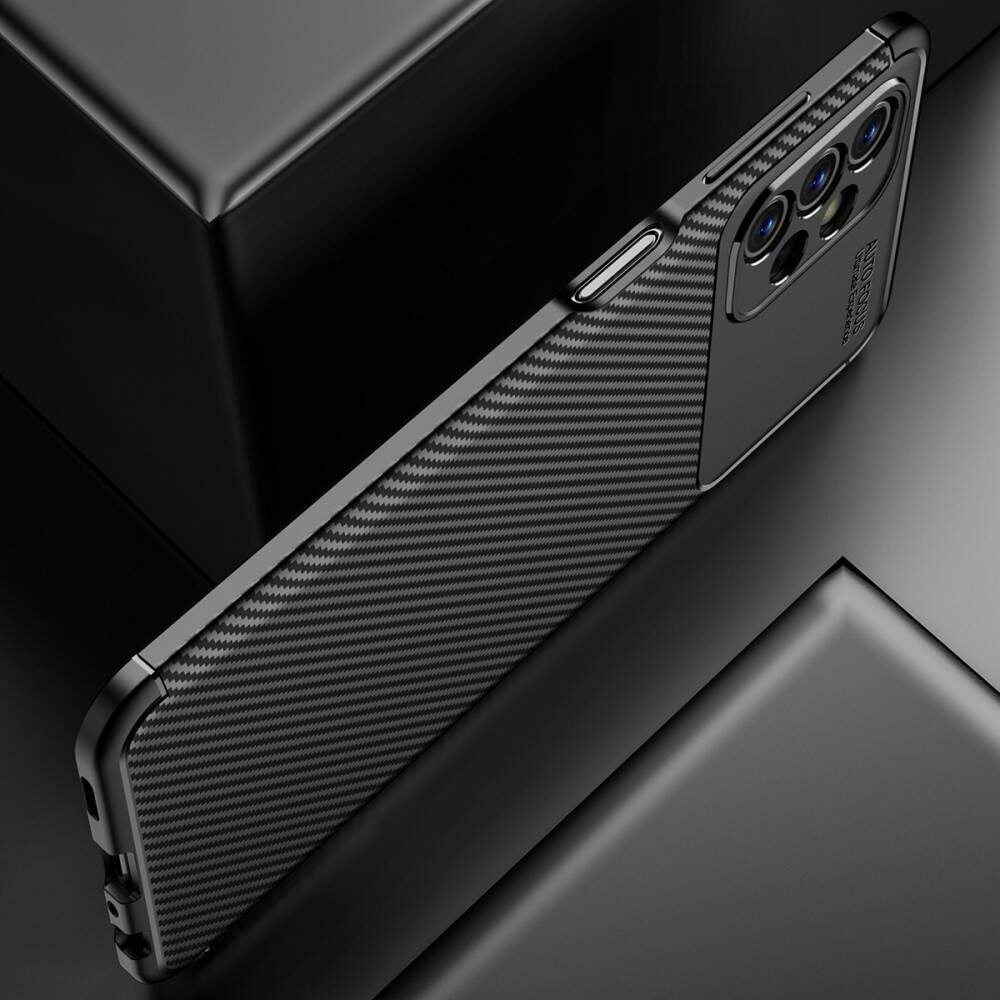 Ovitek za Samsung Galaxy A13 A135, Techsuit, CarbonFiber, Črn