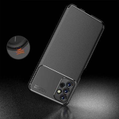 Ovitek za Samsung Galaxy A13 A135, Techsuit, CarbonFiber, Črn