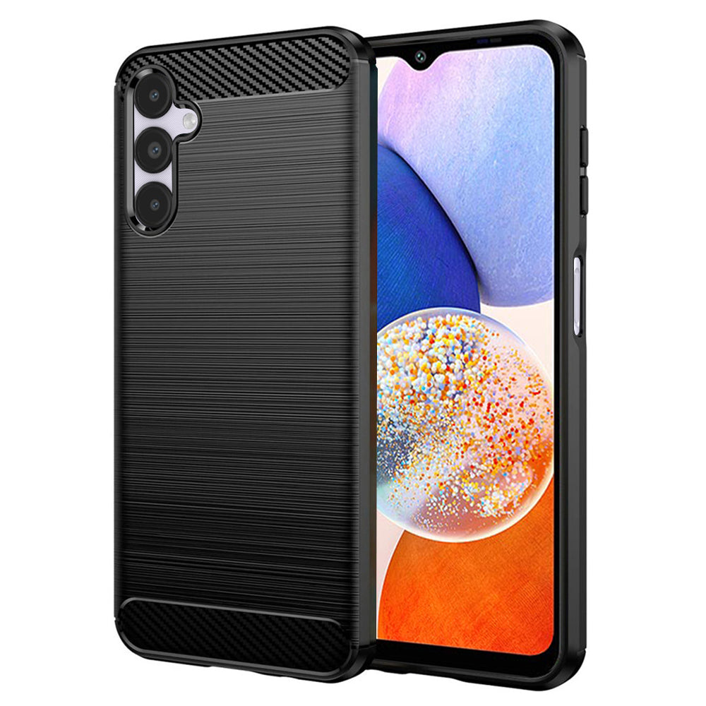 Ovitek za Samsung Galaxy A14 A145 / A14 5G A146, Techsuit, Karbon, Črn
