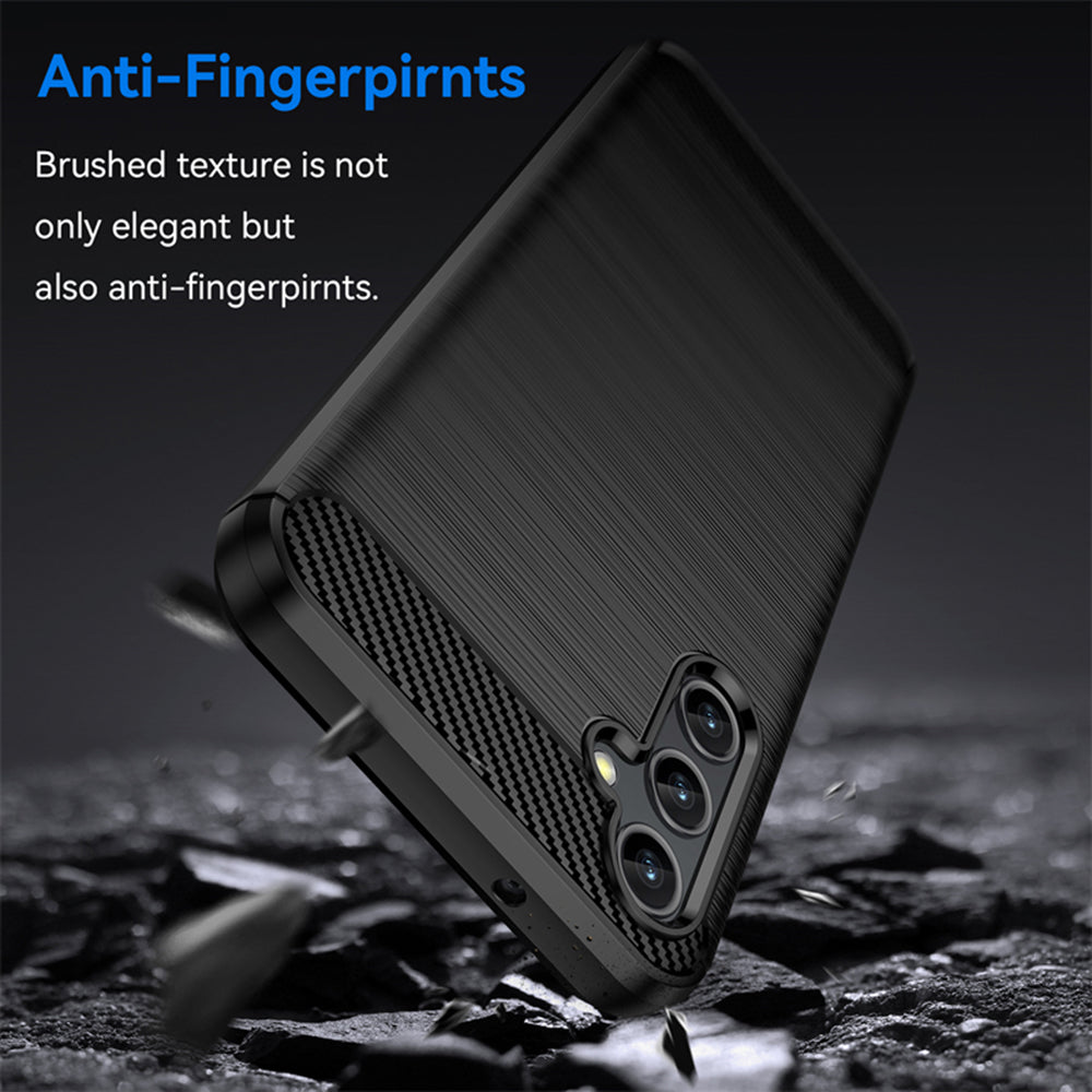 Ovitek za Samsung Galaxy A14 A145 / A14 5G A146, Techsuit, Karbon, Črn