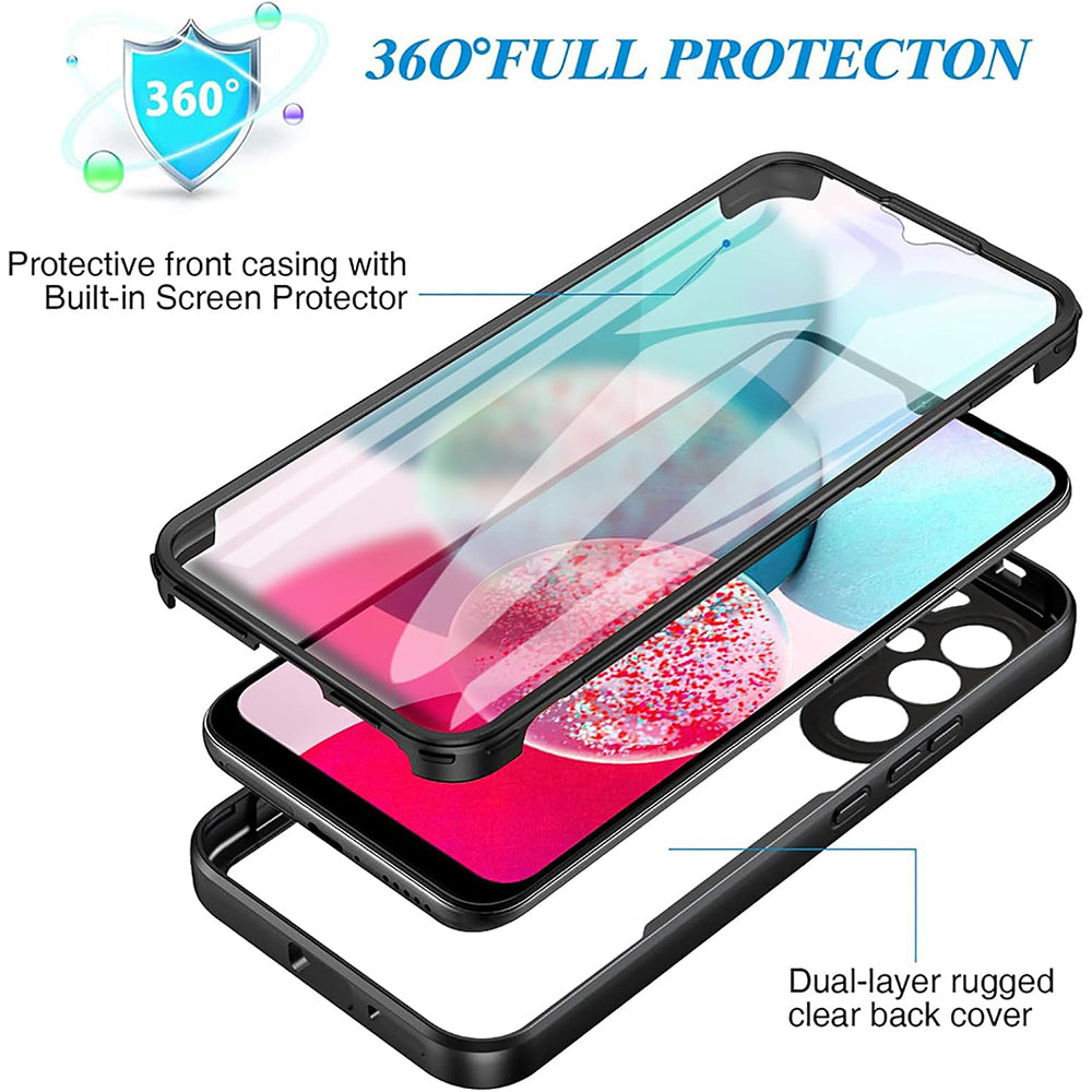 Ovitek za Samsung Galaxy A14 A145 / A14 5G A146, Techsuit, ColorVerse 360, Vijolična
