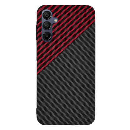 Ovitek za Samsung Galaxy A15 5G A156 / A15 A155, Techsuit, Carbonite FiberShell, Črno Rdeč