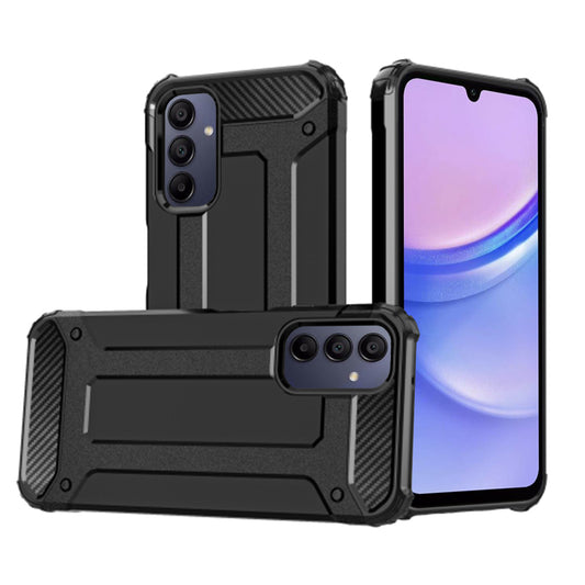 Ovitek za Samsung Galaxy A15 5G A156 / A15 A155, Techsuit, Hybrid Armor, Črn