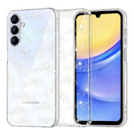 Ovitek za Samsung Galaxy A15 5G A156 / A15 A155, Techsuit, SparkleSkin, Prozoren