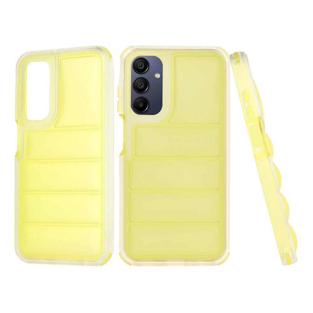 Case for Samsung Galaxy A15 5G A156 / A15 A155, Techsuit, Wave Shield, Yellow