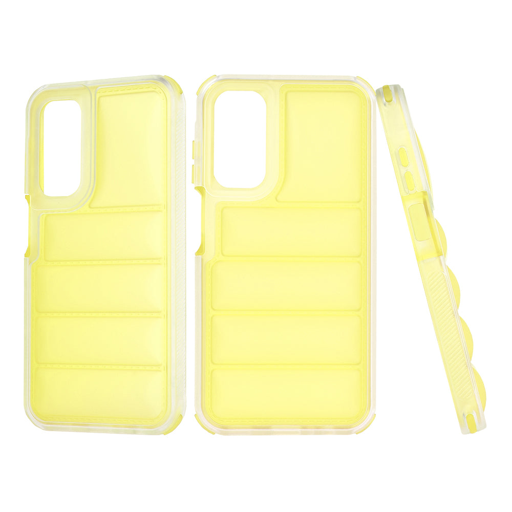 Case for Samsung Galaxy A15 5G A156 / A15 A155, Techsuit, Wave Shield, Yellow