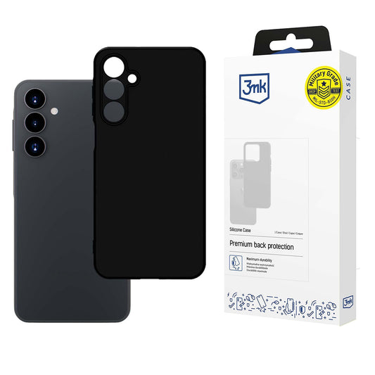 Ovitek za Samsung Galaxy A16 5G A166 / A16 4G A165, 3MK, silikonski, črn