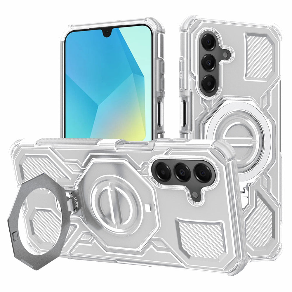 Ovitek za Samsung Galaxy A16 5G A166 / A16 4G A165, Techsuit, Carbon Shield Pro, Bela