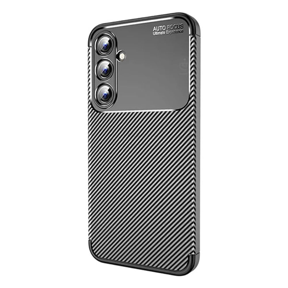 Ovitek za Samsung Galaxy A16 5G A166 / A16 4G A165, Techsuit, CarbonFiber, Črn