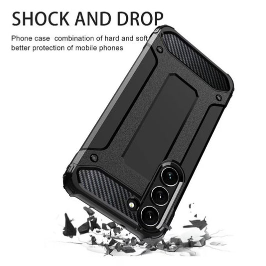 Ovitek za Samsung Galaxy A16 5G A166 / A16 4G A165, Techsuit, Hybrid Armor, Črn